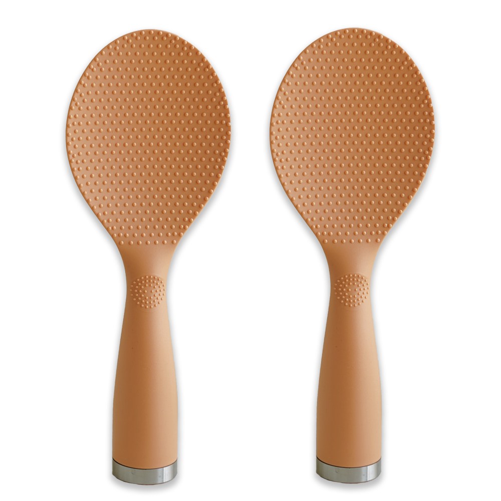 트로망 1+1 밥알 붙지 않는 스탠딩 주걱, 오렌지, 2개 6,900원