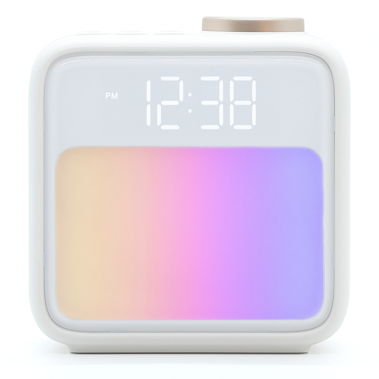 KAPPA 감성 조명 디지털 수면보조 기능 알람 탁상시계, 샴페인골드 34,900원