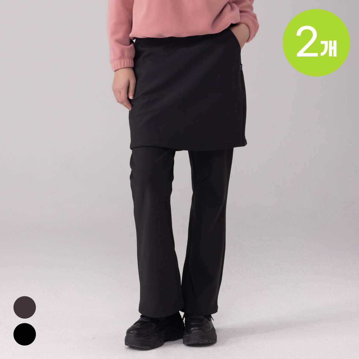 에버라스트 1+1 여성 기모 치마바지 부츠컷팬츠 47,800원