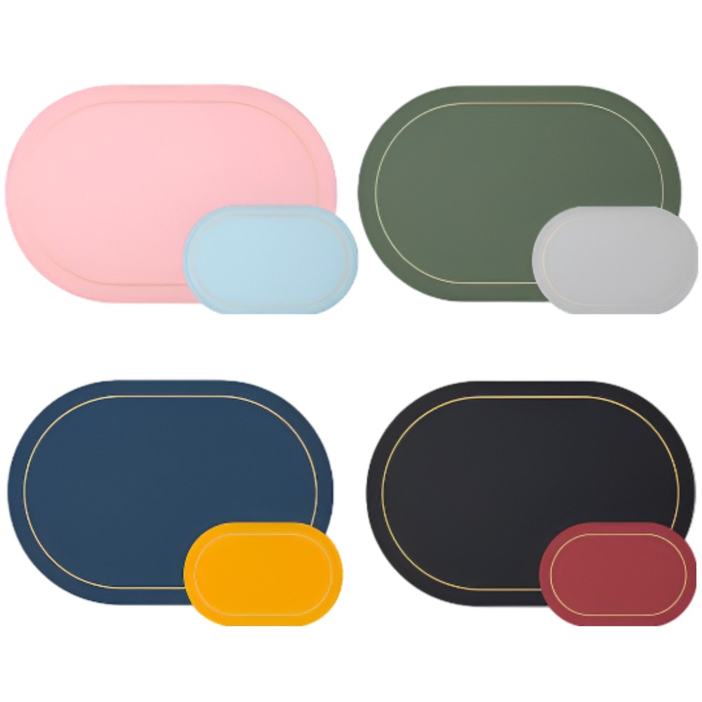 로나비 양면 방수  라운드 식탁매트 4개 1세트 19,900원