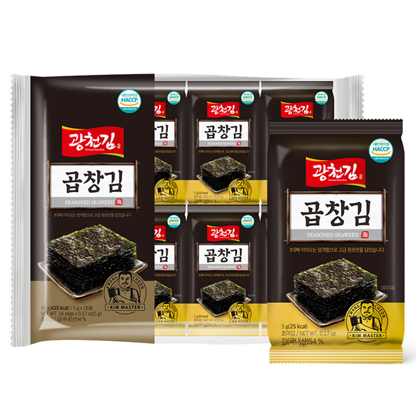 광천김 곱창김 도시락김, 5g, 32개 14,700원
