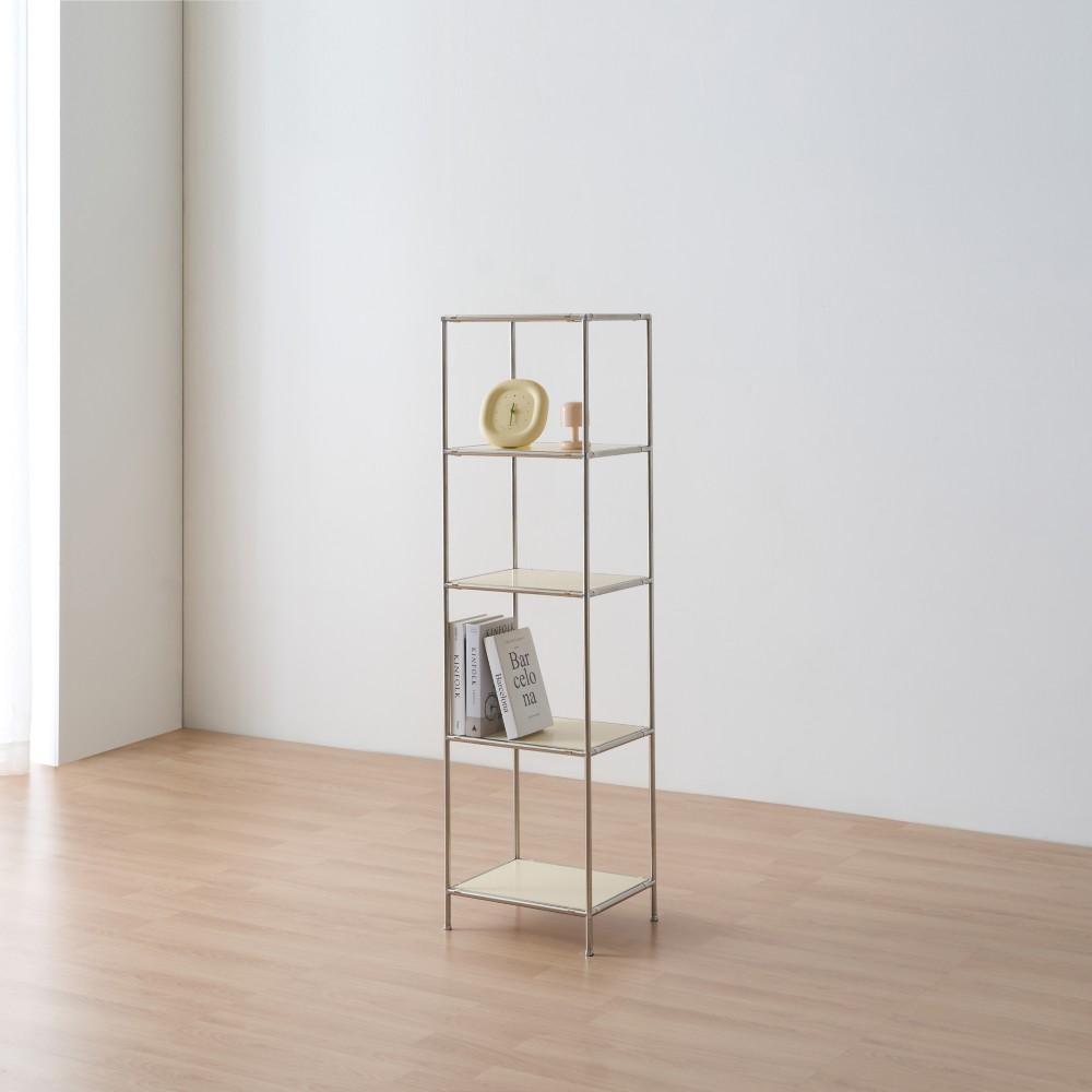 완제품 모듈 5단 선반 320 400 틈새장 미드센츄리 수납장 거실 침실 소파 진열장, 5단, 베이지 159,000원