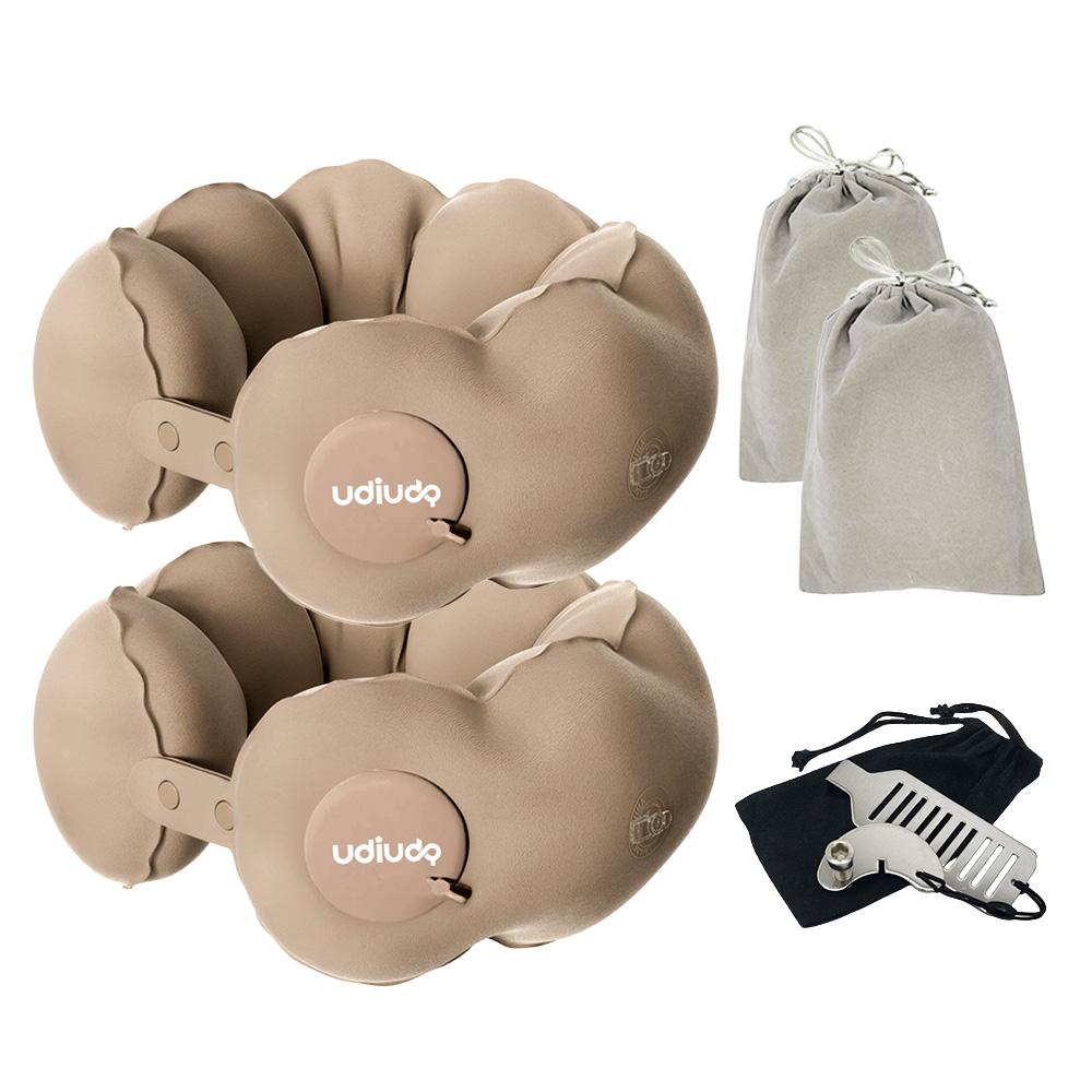 [1+1] 더 가볍고 튼튼한 우디우디 휴대용 벨벳 에어 목베개 16,000원