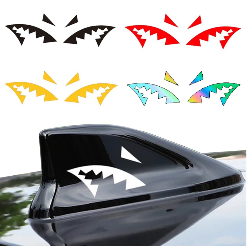 킹콩 자동차 샤크 안테나 반사 스티커 6컬러 다용도 헬멧 킥보드 리플렉터 3,500원