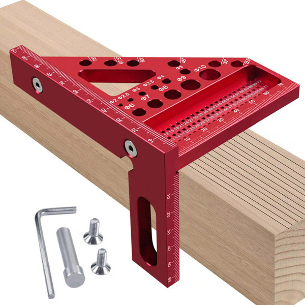 알루미늄 목공 금속 작업 삼각자, 1개, 레드 15,000원