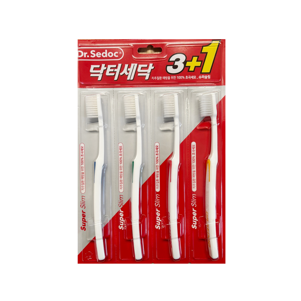 닥터세닥 슈퍼슬림 칫솔, 4개입, 10개 32,160원
