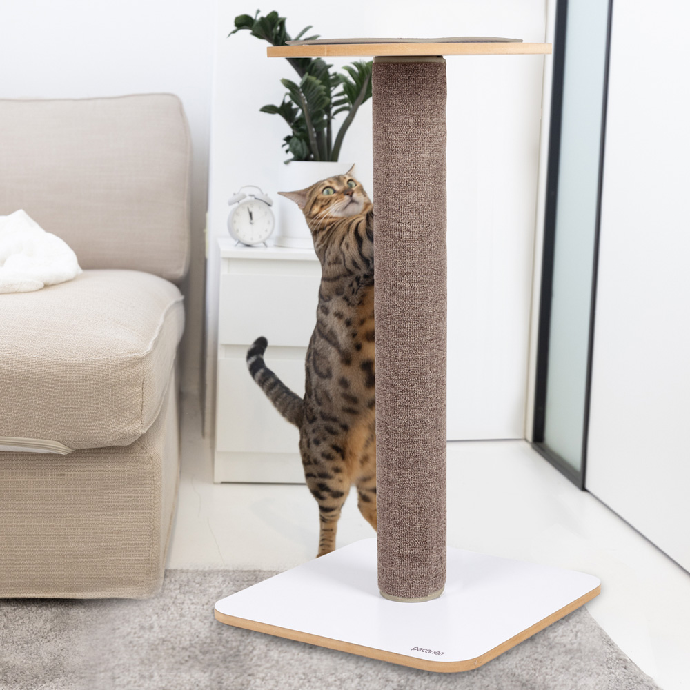 피카노리 기둥형 폴 스크래쳐, 브라운 화이트, 1개 49,000원