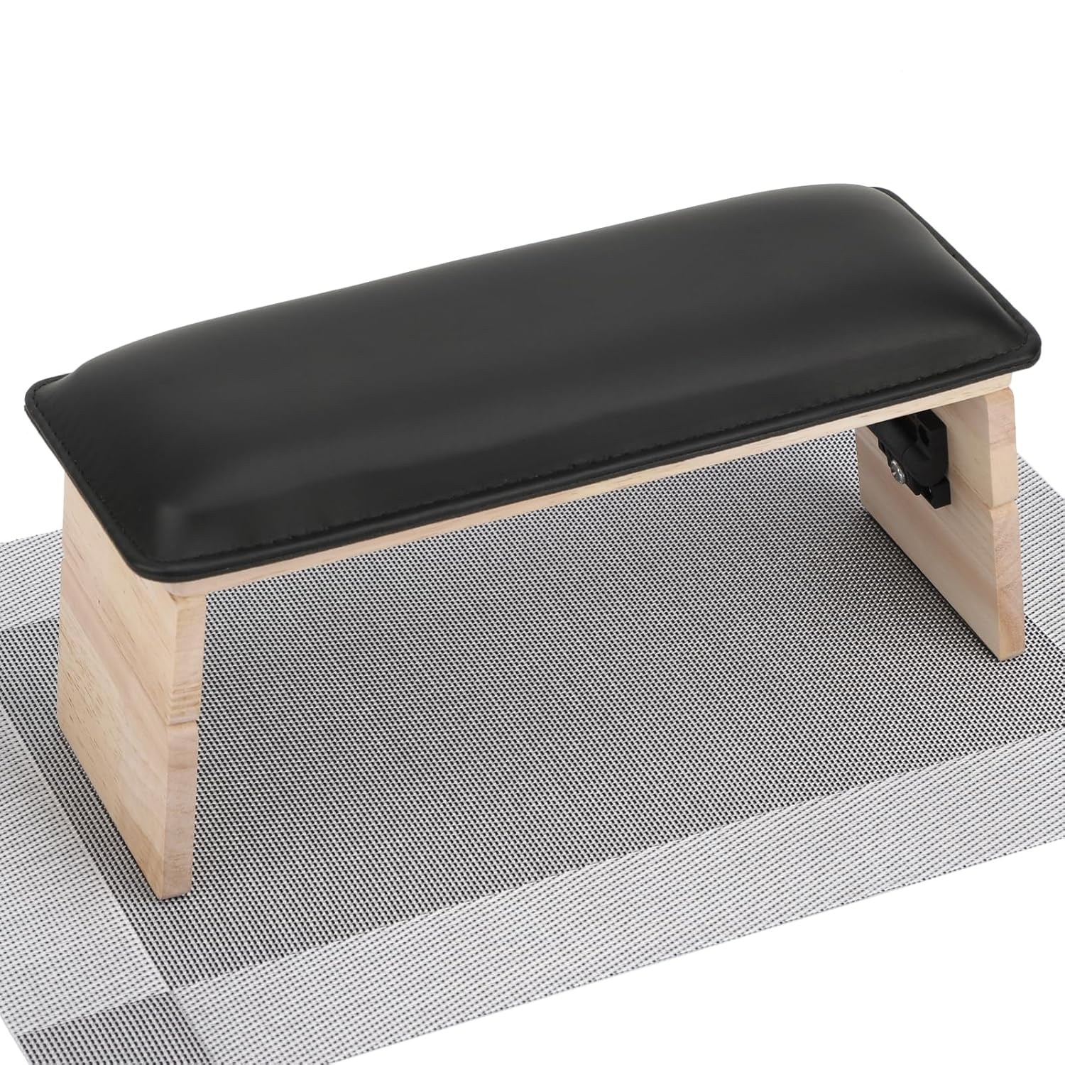 세그뷰티 조절 가능한 네일 핸드레스트 네일용 3단 접이식 나무 PU 가죽 팔걸이 PVC 테이블 매트 전문 아트 액세서리 도구를 갖춘 휴대용 매니큐어 핸드 스탠드 56,000원