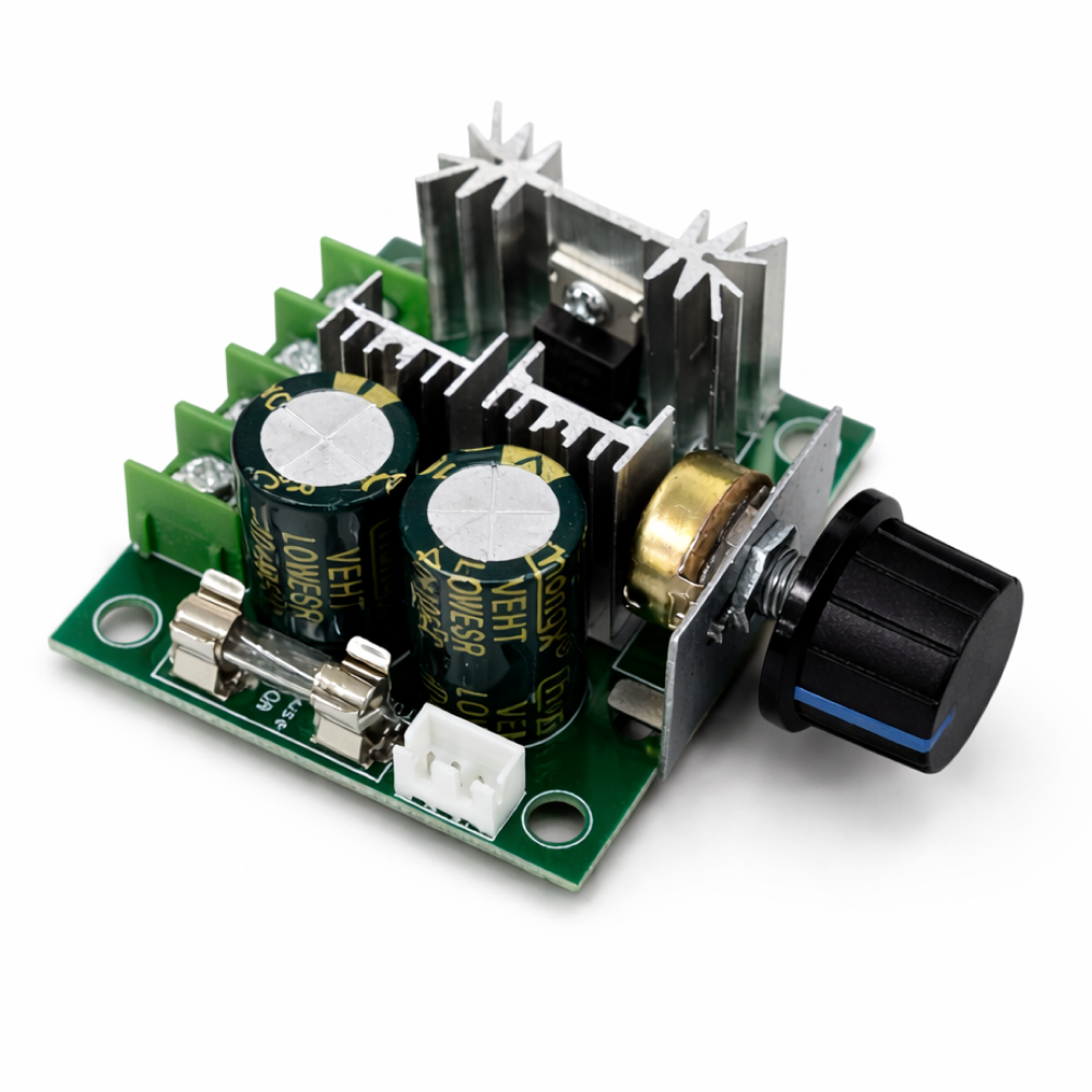 PWM DC 모터 속도 조절기 12V~40V 10A 가변 컨트롤러 전압 조정기, 1개, 현재가 8,100원