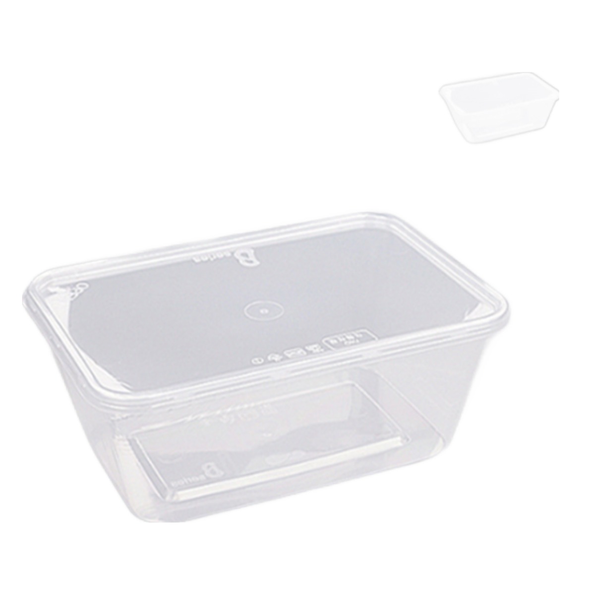 KH 백만상회 [KH] 일회용 사출 도시락용기 B-900 투명 500개세트{몸통+뚜껑], 1개 124,200원