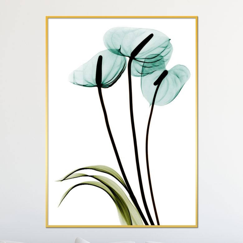 아트블루 수채화 예쁜꽃 그림 북유럽 거실 인테리어 액자, 4_민트꽃 세송이 78,900원