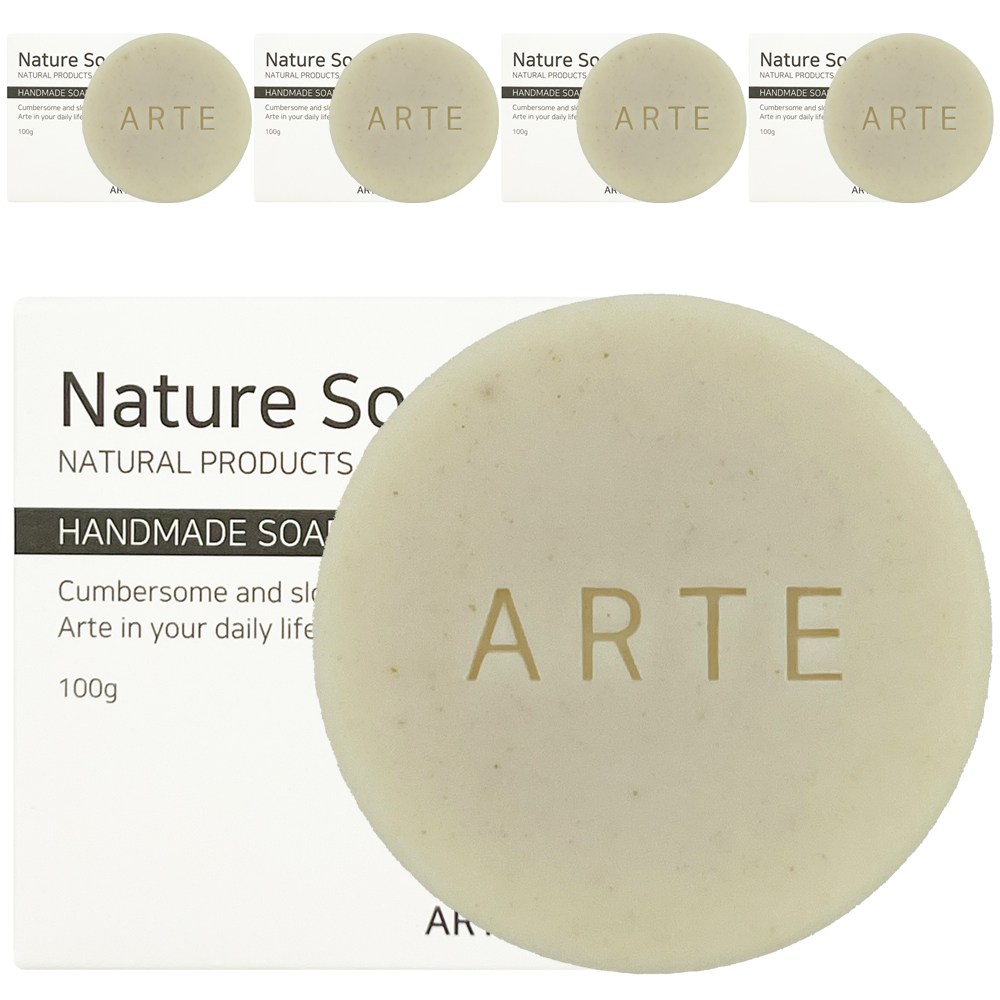 아르떼 천연 수제 쌀겨비누, 100g, 5개입, 5개 14,900원