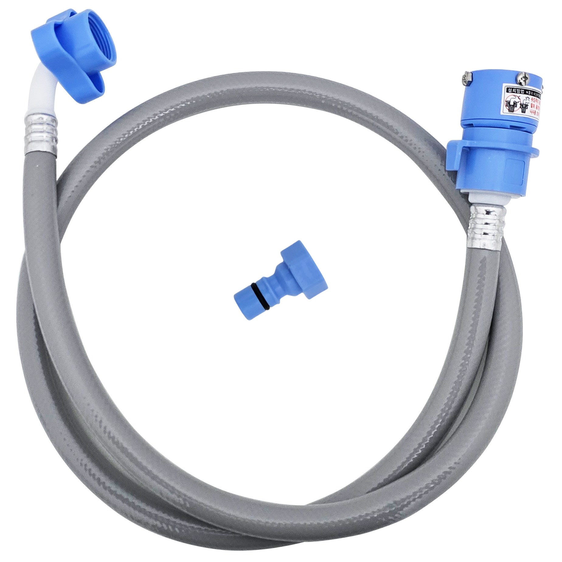 세탁기 급수 호스 연결 원터치 삼성 엘지 대우 국산, 1개, 1.3M(냉수용) 6,900원