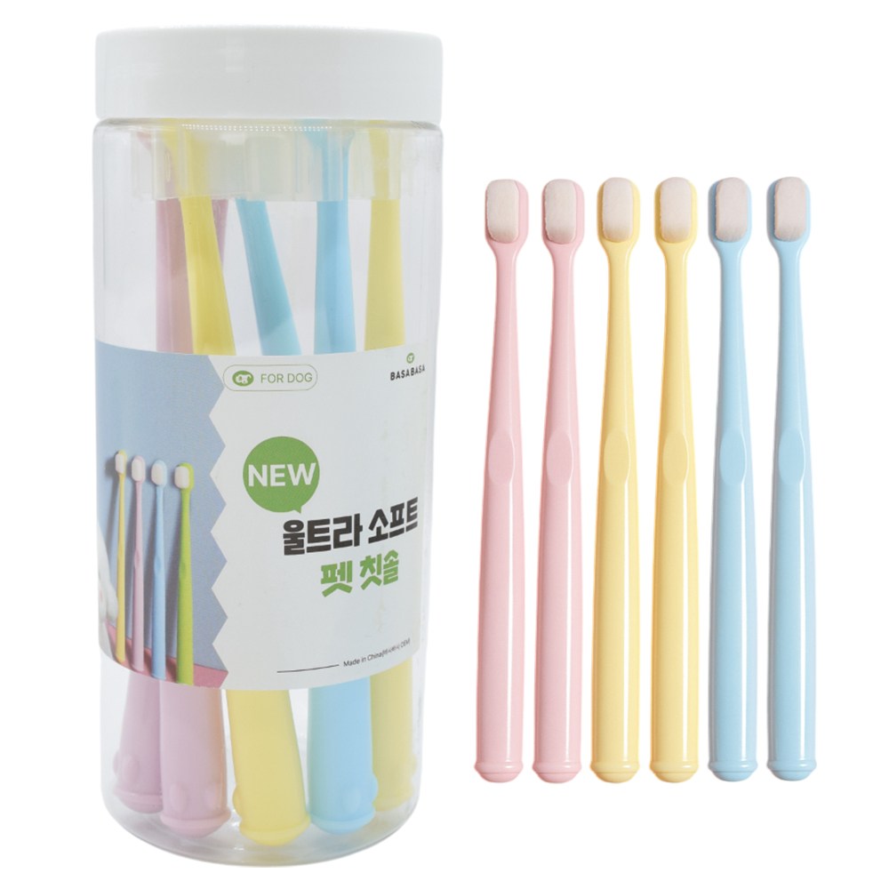 바사바사 강아지칫솔 6개 세트, 6개, 혼합색상 10,900원