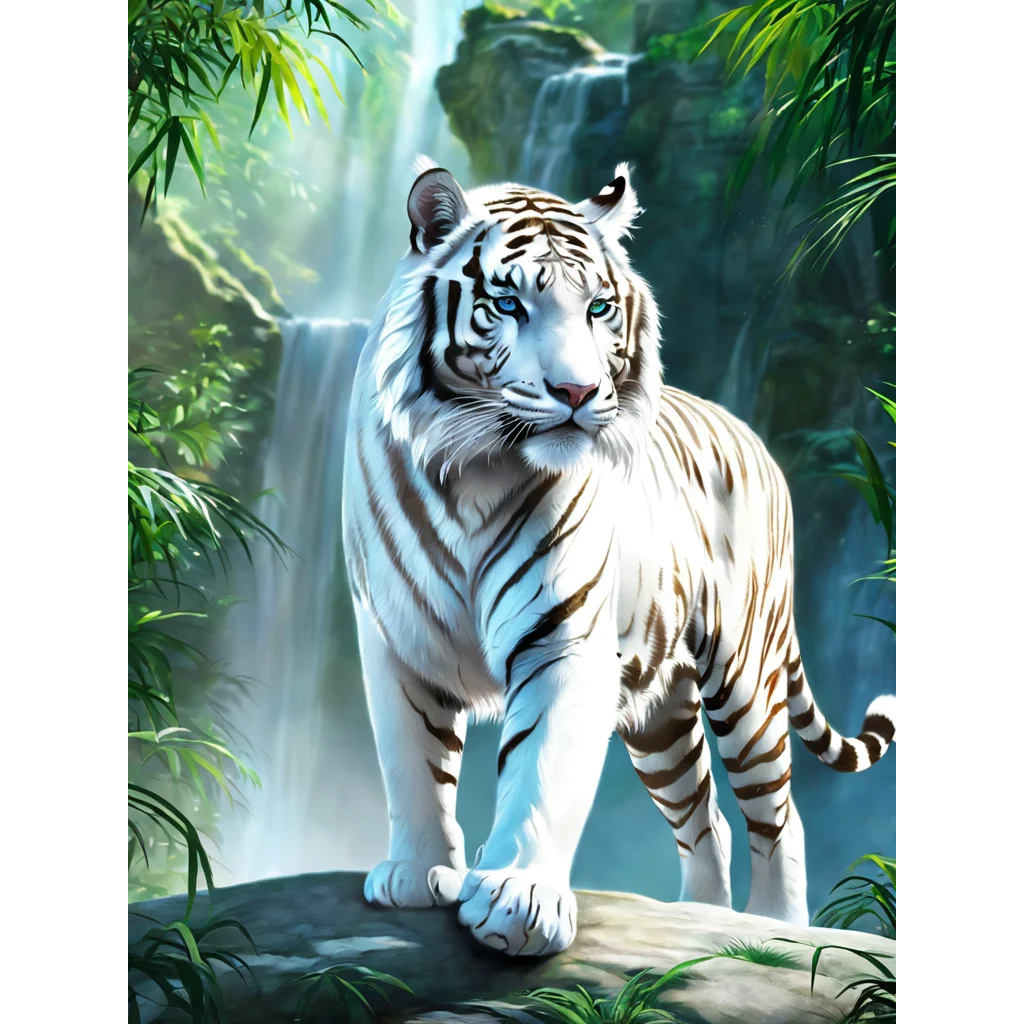 24색 백호도 맹호하산도 유화그리기 물감 붓 재물 모아 금전운에 좋은 풍수 DIY명화그리기 30*40cm 40*50cm 20,990원