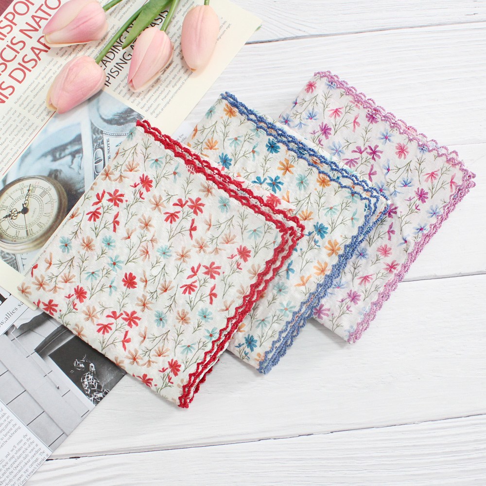 렌느 여성손수건 엠보 고급 CR면 미니 쁘띠스카프 목손수건 3장 1세트 17,200원