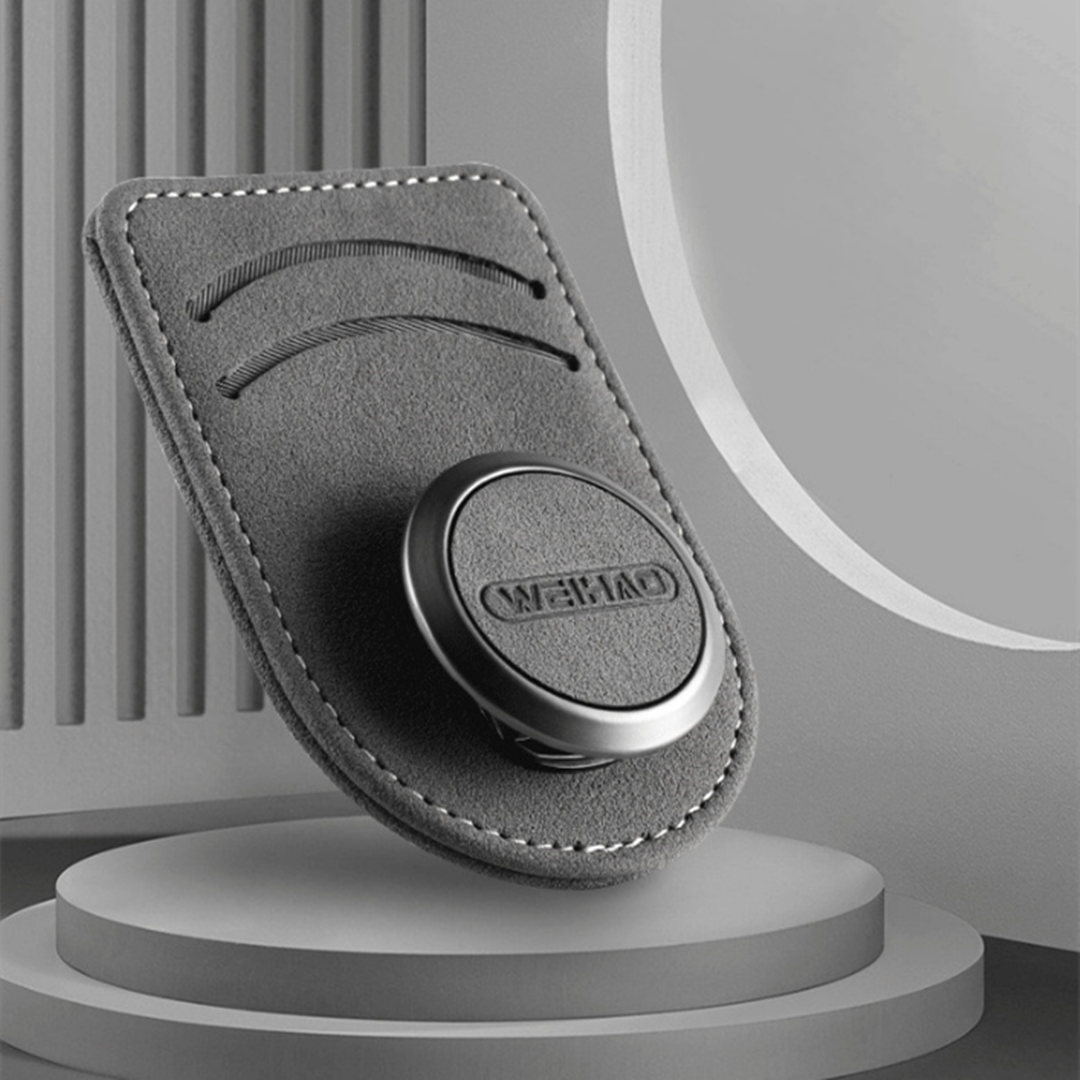 차량용 선글라스 가죽 클립 카드수납 2in1 안경걸이, 그레이, 1개 15,580원