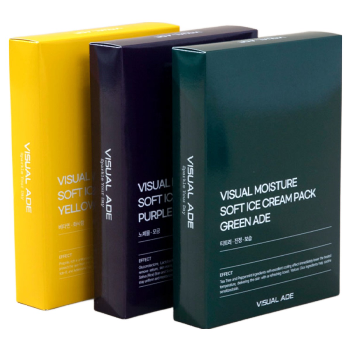 [비주얼에이드] 비주얼 모이스처 소프트 아이스크림팩 셀프홈케어 젤타입 모델링팩 베스트 3종 15회분(그린+퍼플+옐로), 3개, 5개입 94,500원