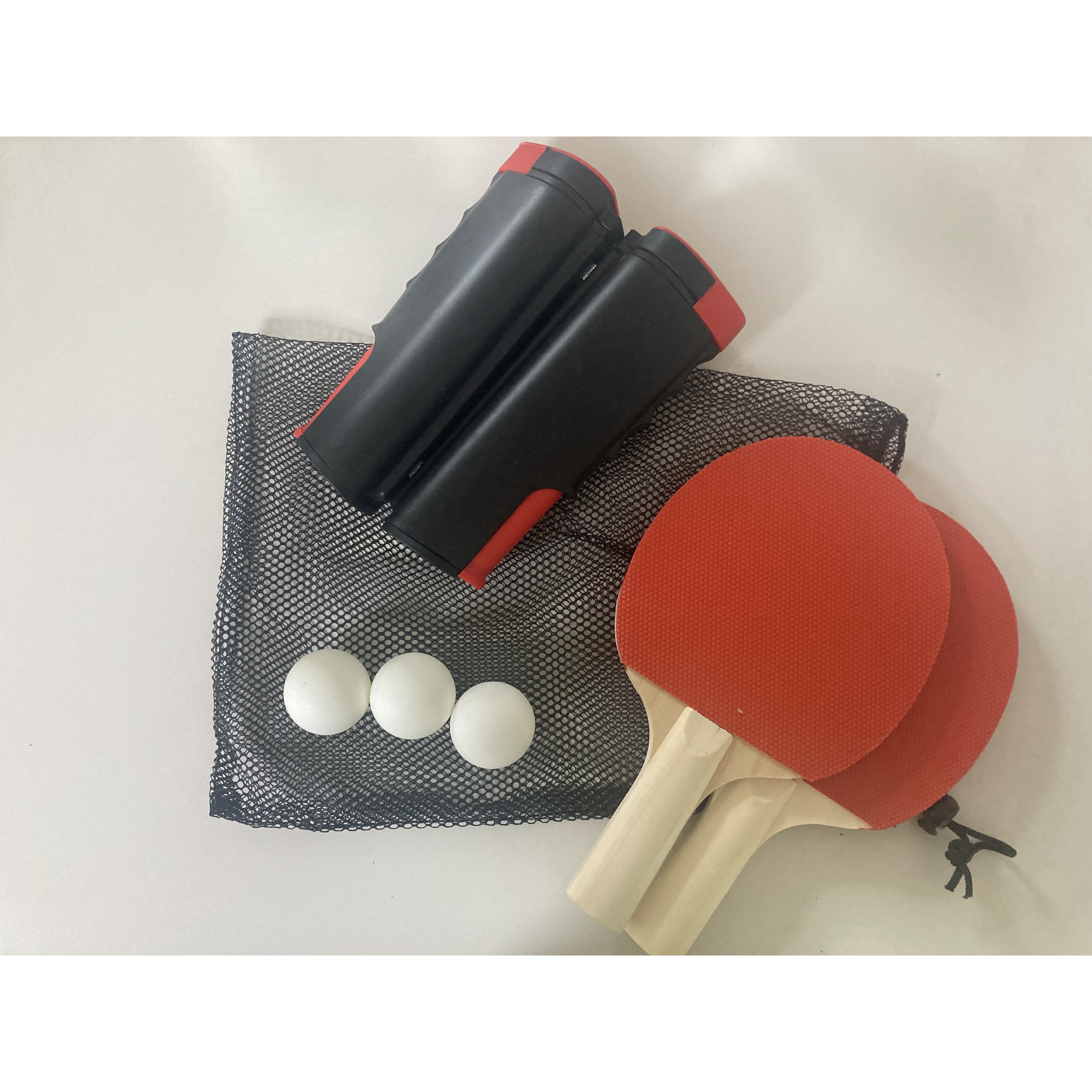 두스비 가정용 탁구세트 초간편 원터치 탁구네트+탁구채2P+탁구공3P 탁구 세트, 1개 19,900원