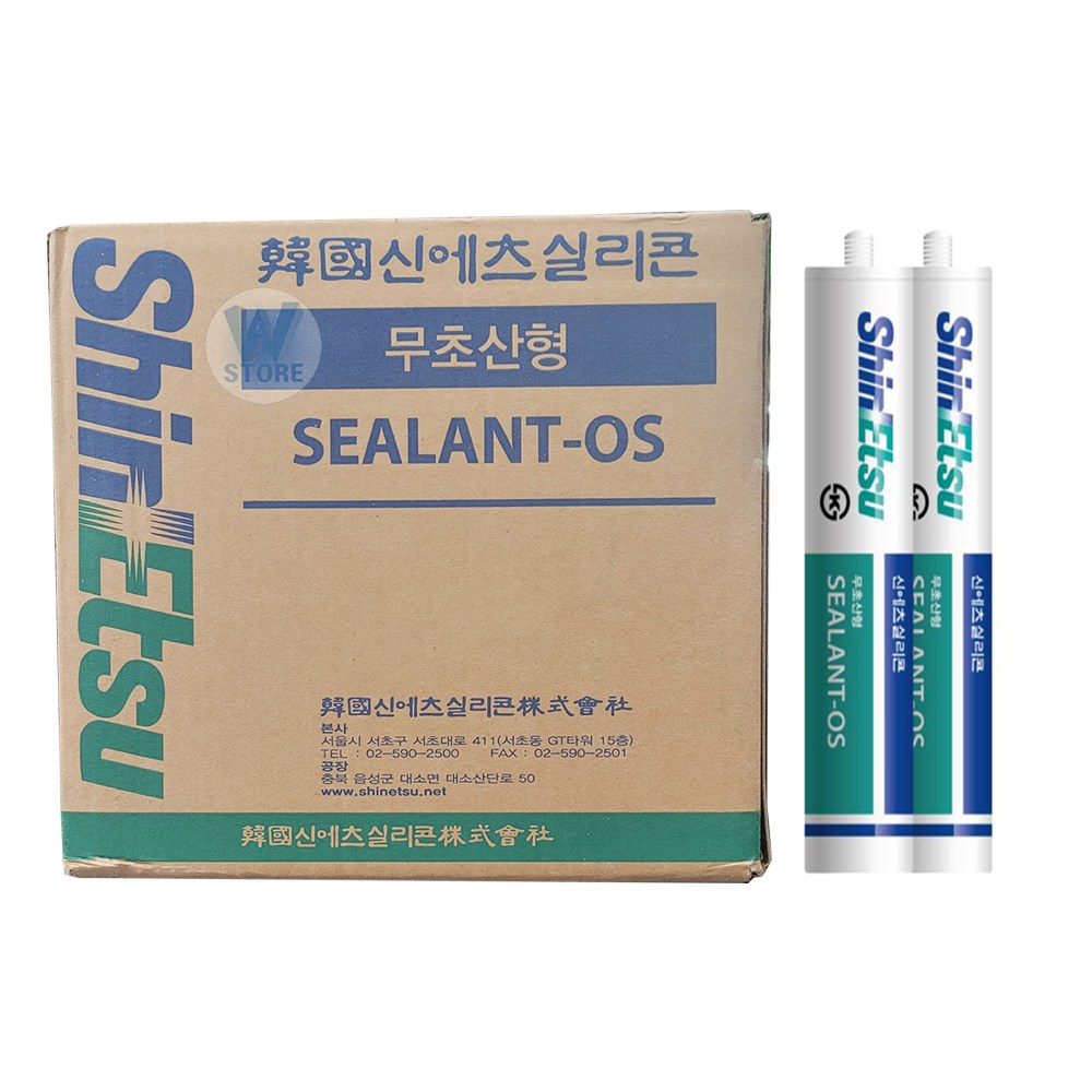 [나우케미칼] 신에츠 무초산 실리콘 박스 창틀 샷시 창호 유리 비초산 방수 70,000원