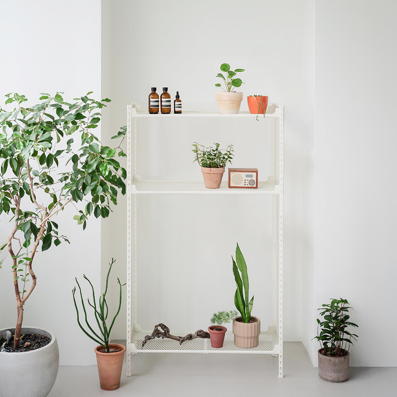 아임랙 녹방지 철제 화분 슬림랙 + 휨방지 보강대 3p 세트 800 x 300 x 1500 mm 104,110원