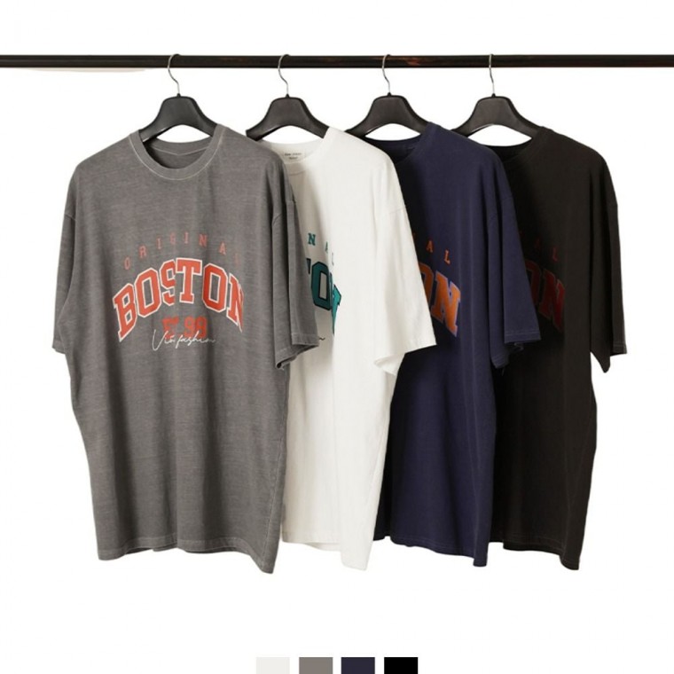 핑크 보부상반팔티 국내생산 국산티셔츠 짐웨어 빈티지워싱 커플티셔츠 오버핏 워싱반팔티 66,010원