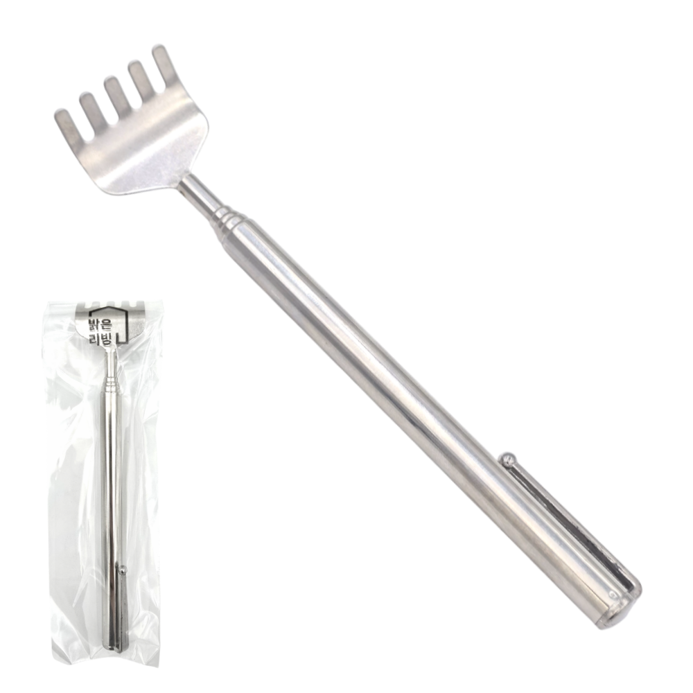 밝은리빙 5단 접이식 휴대용 스테인리스 효자손, 단일 색상, 1개 810원