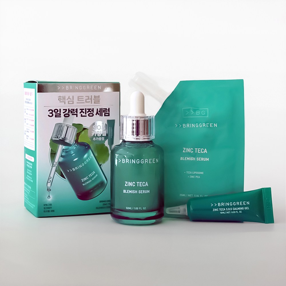브링그린 징크테카 트러블 세럼 기획(본품+리필+S.O.S 카밍젤) 29,960원