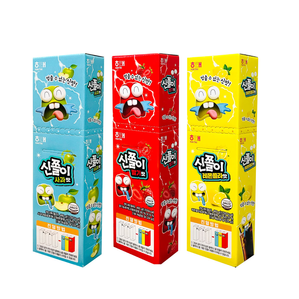 해태 신쫄이 레몬콜라맛 20개입, 딸기맛 20개입, 사과맛 20개입 45,500원