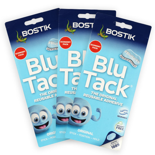 [블루택] 블루 90g x 3개 blutack, 무독성 접착제, 재사용 점착제, 찰흙대용 , 블루텍, 점토 놀이,소품고정, 풀 테이프 대용, 3개, 현재가 12,400원