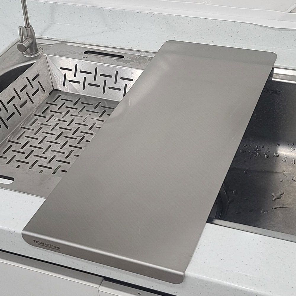 테르헨 316 스테인레스 도마 ㄱ 절곡형 23x57cm, 개수대용 76,300원