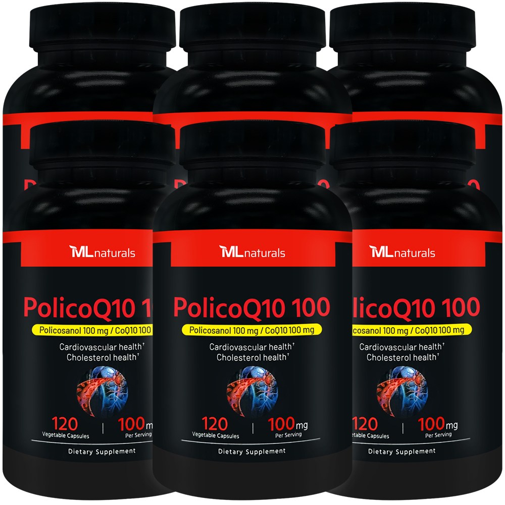 [미국번개배송] 신제품 착한명품 마이라이프 내추럴스 고함량 폴리코큐텐 100 (코큐텐 100mg + 폴리코사놀 100mg), 6개, 120정 135,900원