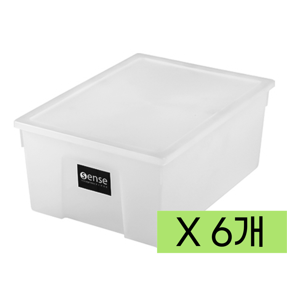 6개 센스 정리함 4호 반투명 수납정리 리빙박스 플라스틱박스 정리박스 수납박스 수납정리함 장난감정리 옷정리함 73,500원