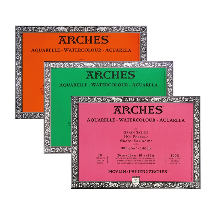 아르쉬 수채화지 수채패드 4면제본 스케치북 36x51 20매 300G 황목/중목/세목 [옵션선택] 120,000원