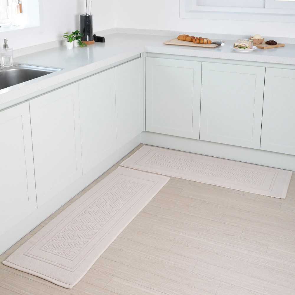 어메니티타올 어반 호텔식 양면 주방매트 욕실 타월 발매트 2P 세트, 베이지 45,900원