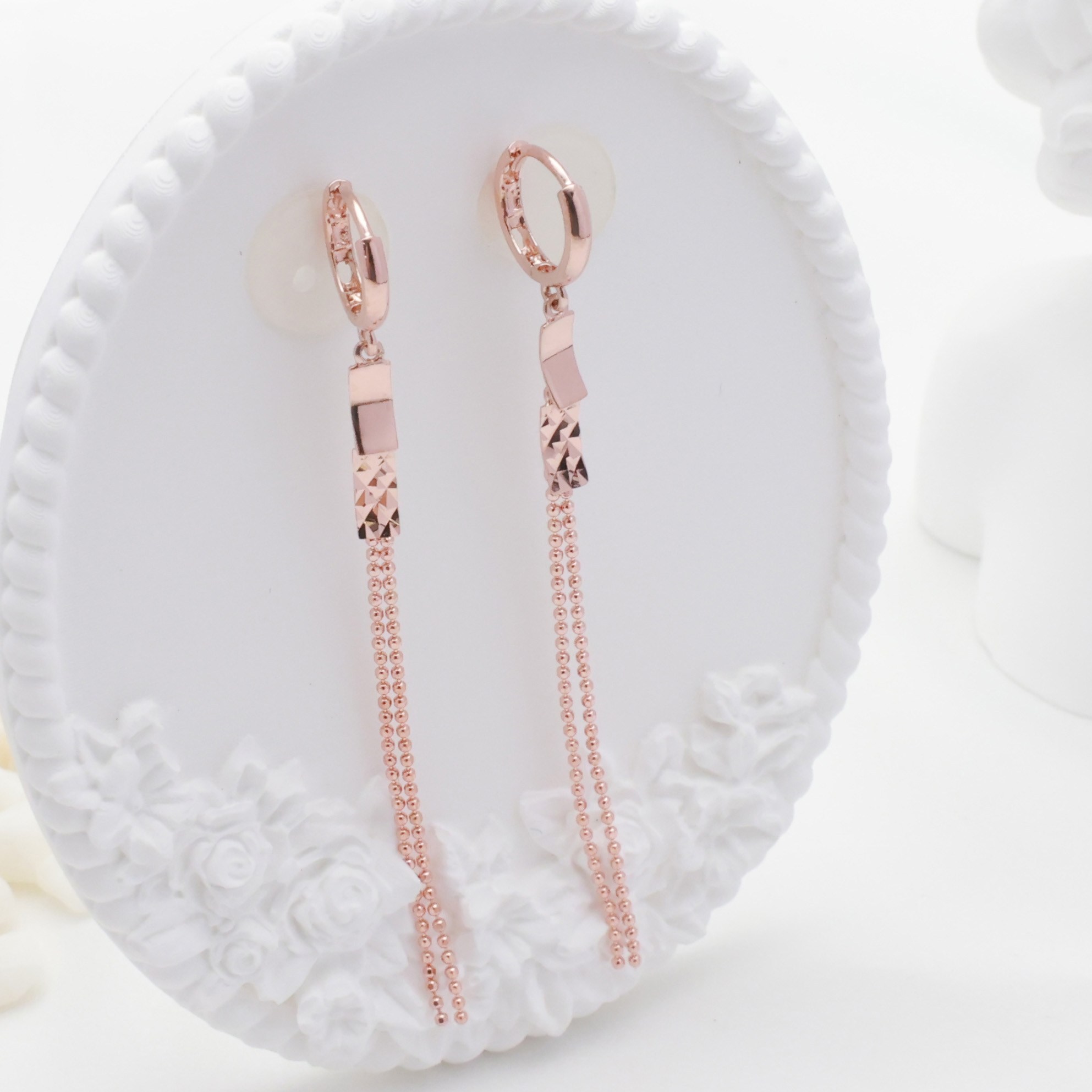 14k 18k 로즈골드  롱귀걸이  원터치 (E323)체리스쥬얼리 639,460원