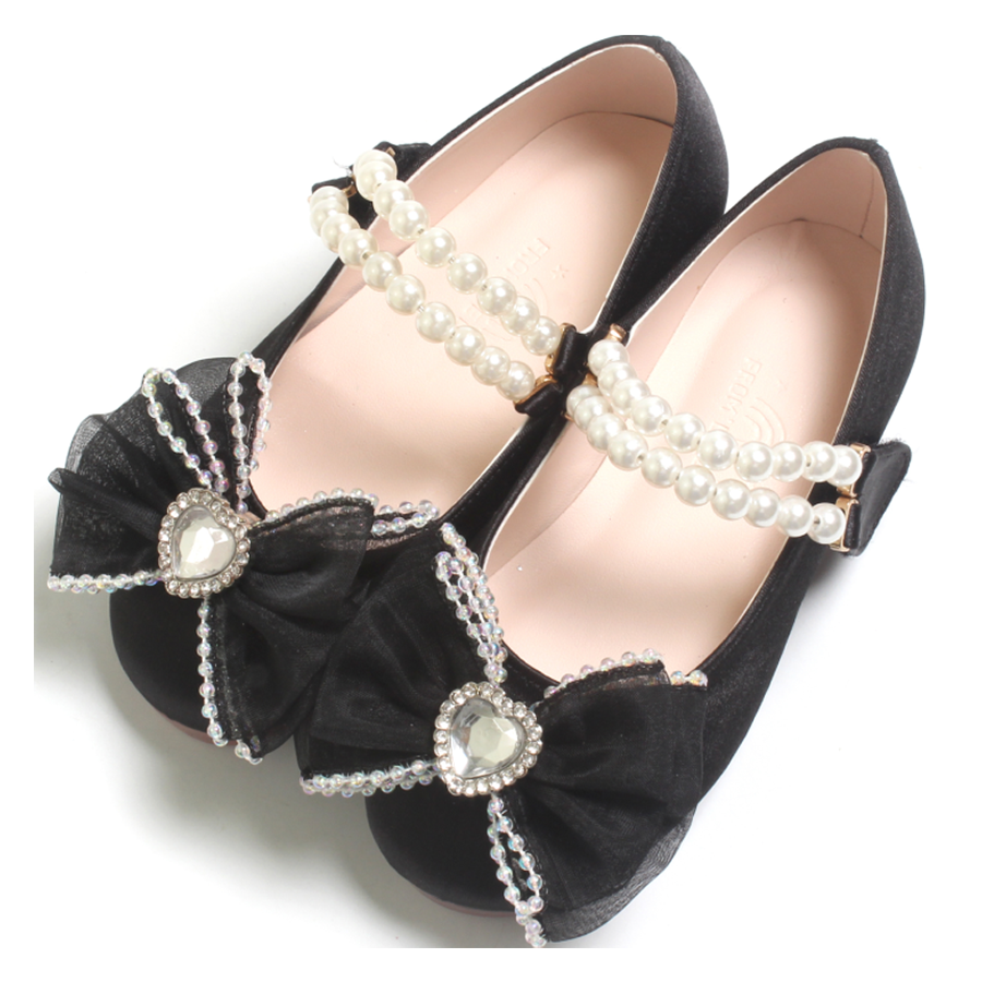 FROMBEBE 여아용 아리엘 진주 스트랩 LED 라이팅 공주 샌들 42,000원