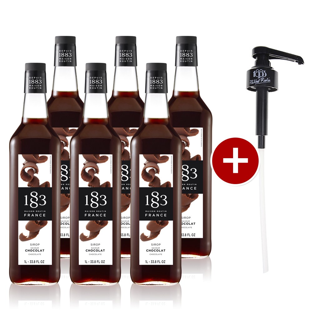 1883 초콜렛시럽 1000ml (6병구매시 1883시럽펌프 증정) 106,000원