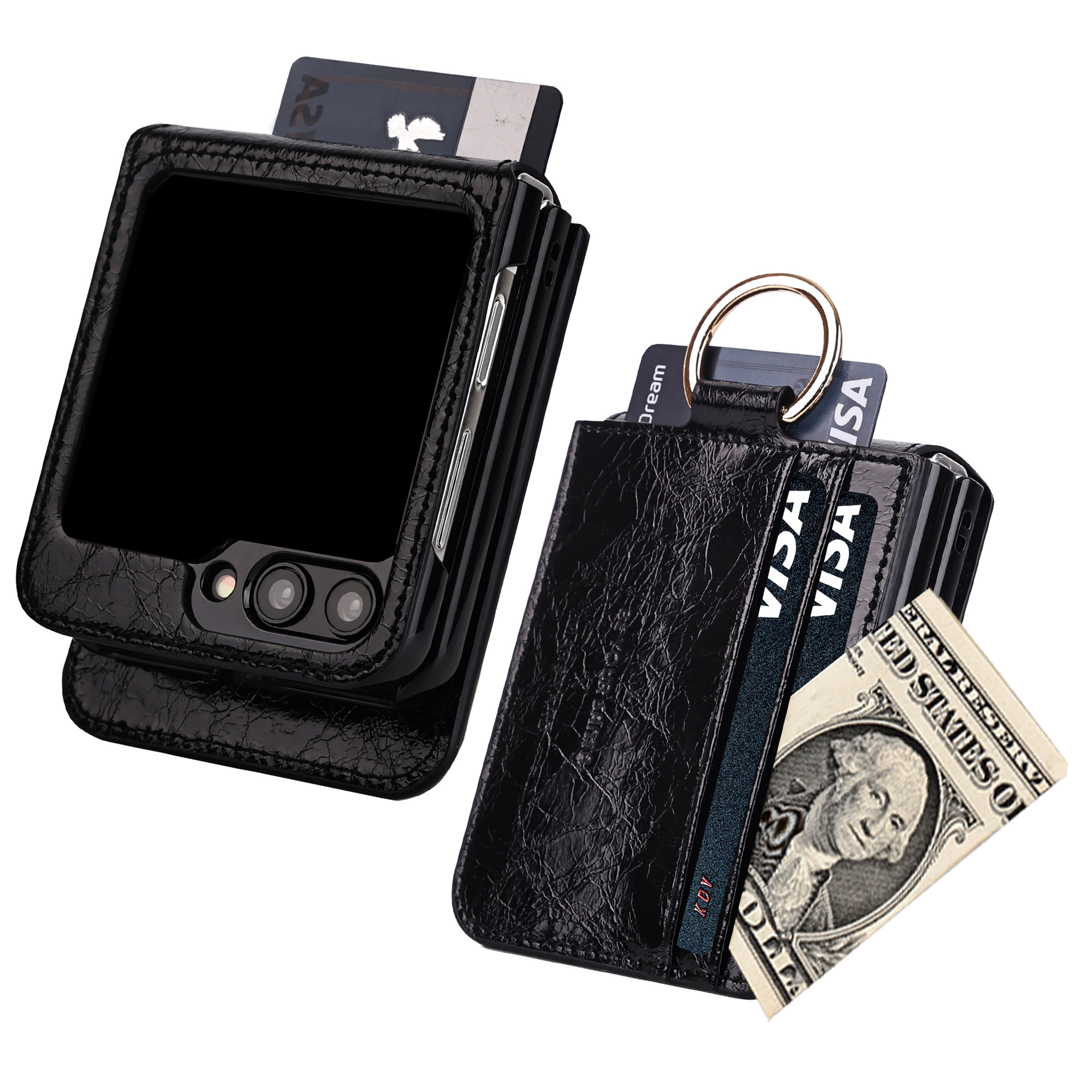 갤럭시 Z플립5 케이스 천연가죽 힌지보호 카드 수납 링 지플립5 마스야드 47,770원