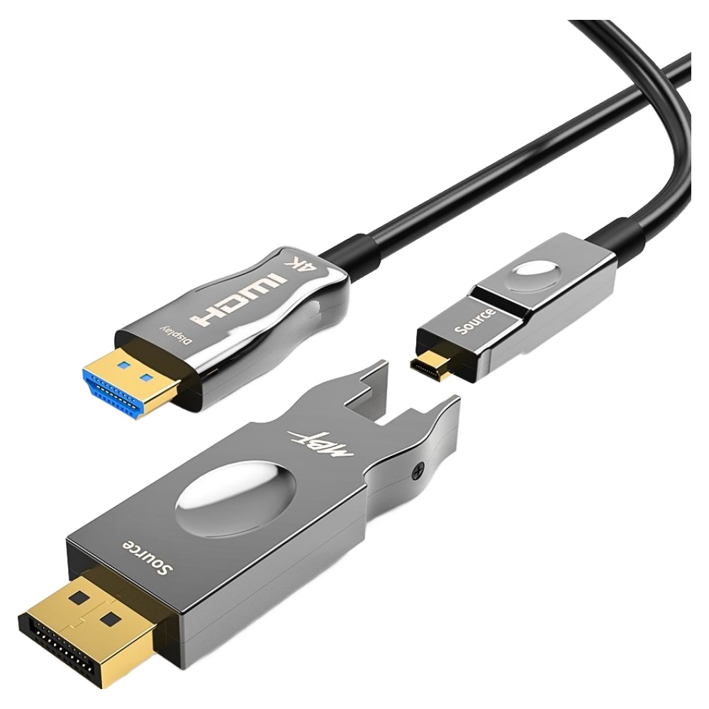 엠비에프 하이브리드 DP to HDMI 2.0 AOC DP단자 분리형 광케이블 MBF-DPHAOC10 78,750원