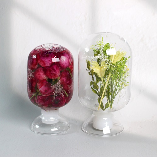 하바리움 라운드 유리 용기 투명, 1개, 250ml, 투명 5,500원