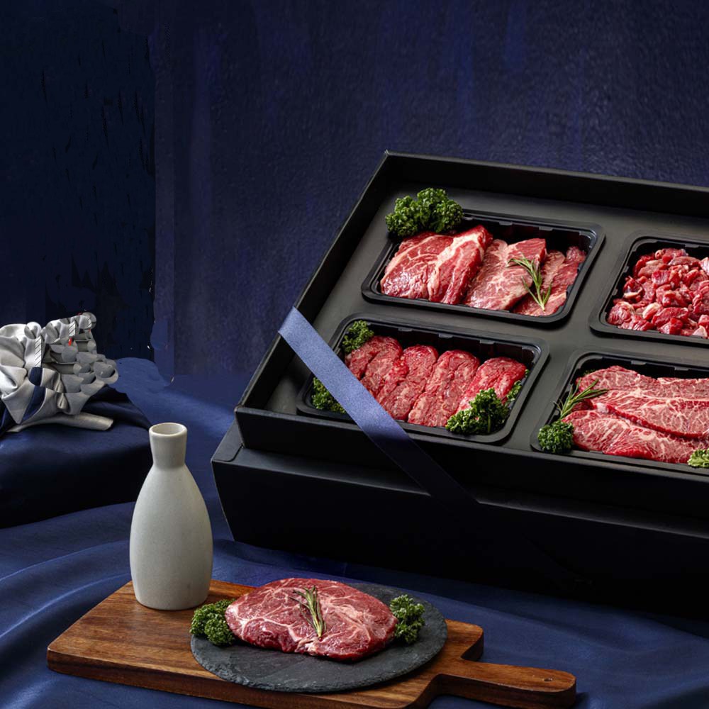 Fresh 명절 설날 추석 선물세트 한우1++등급 4종 x각400g (총1.6kg 불고기/국거리/육전/산적) 99,900원