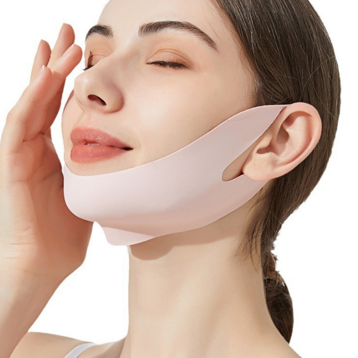 딥톡 턱살 리프팅 밴드 페이스 윤곽 탄력 마스크 DT0883, 1개, 핑크 5,900원