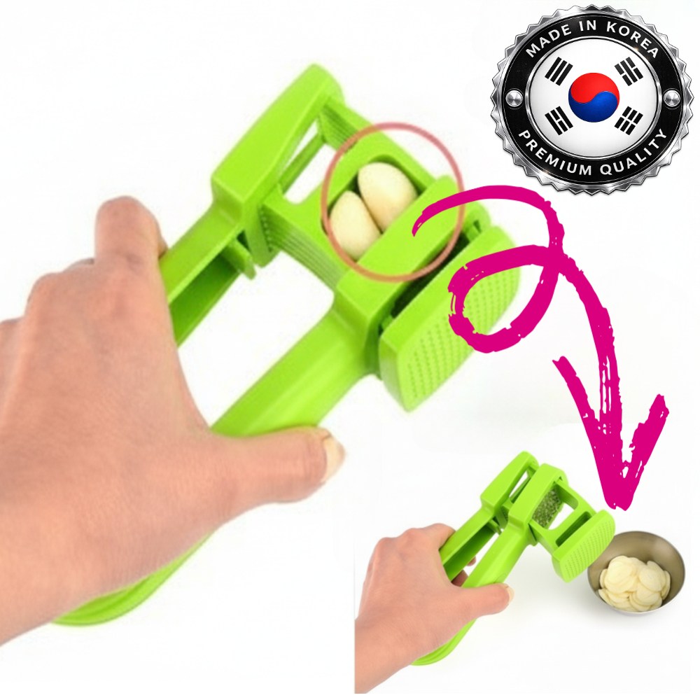[한손 쓱] 릴플로 편 마늘 슬라이서 다지기 수동, 1개, 색싹 그린 18,500원