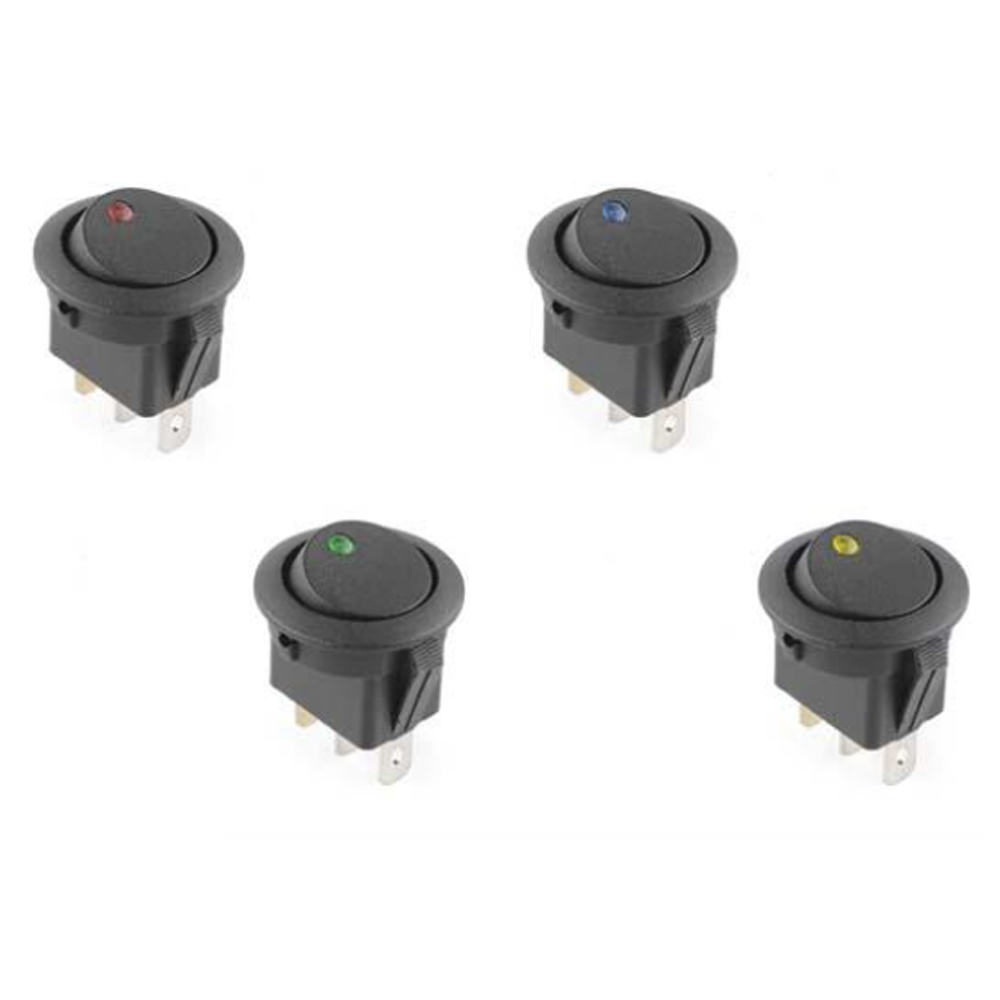 자동차 LED원형 스위치/버튼 12V 토글/전기/시소, 1개 3,950원