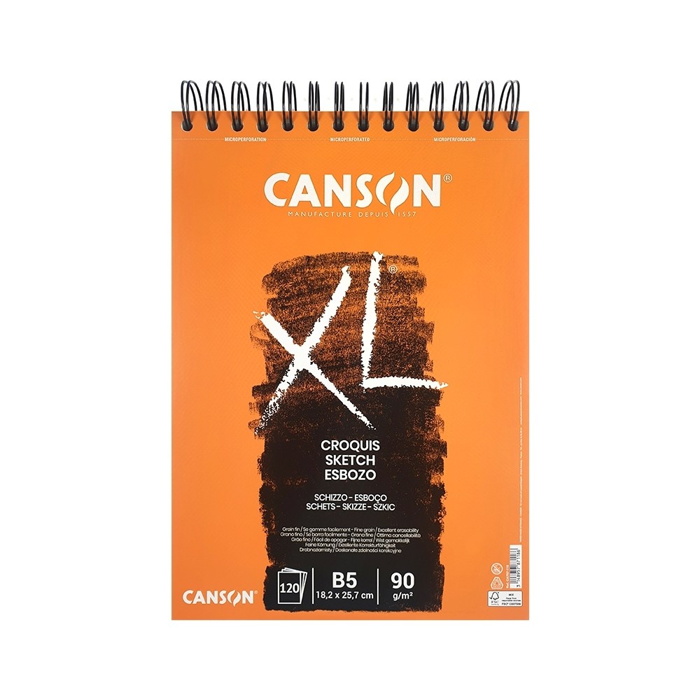 캔손 XL 스케치북 / 크로키북 90g B5(182X257mm) 10,000원