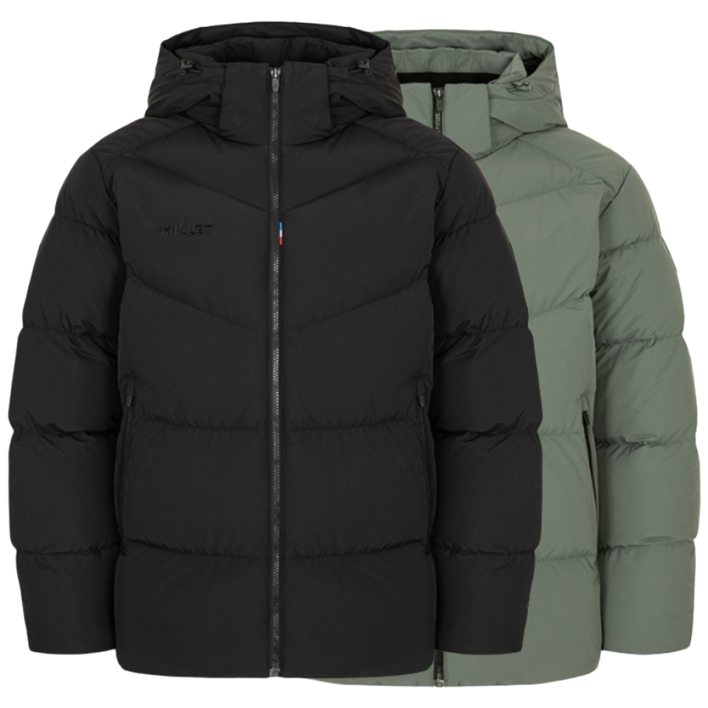 [본사발송] 밀레 남성 패딩 발열 보온 구스다운 편안한 깔끔한 겨울 숏패딩 259,000원