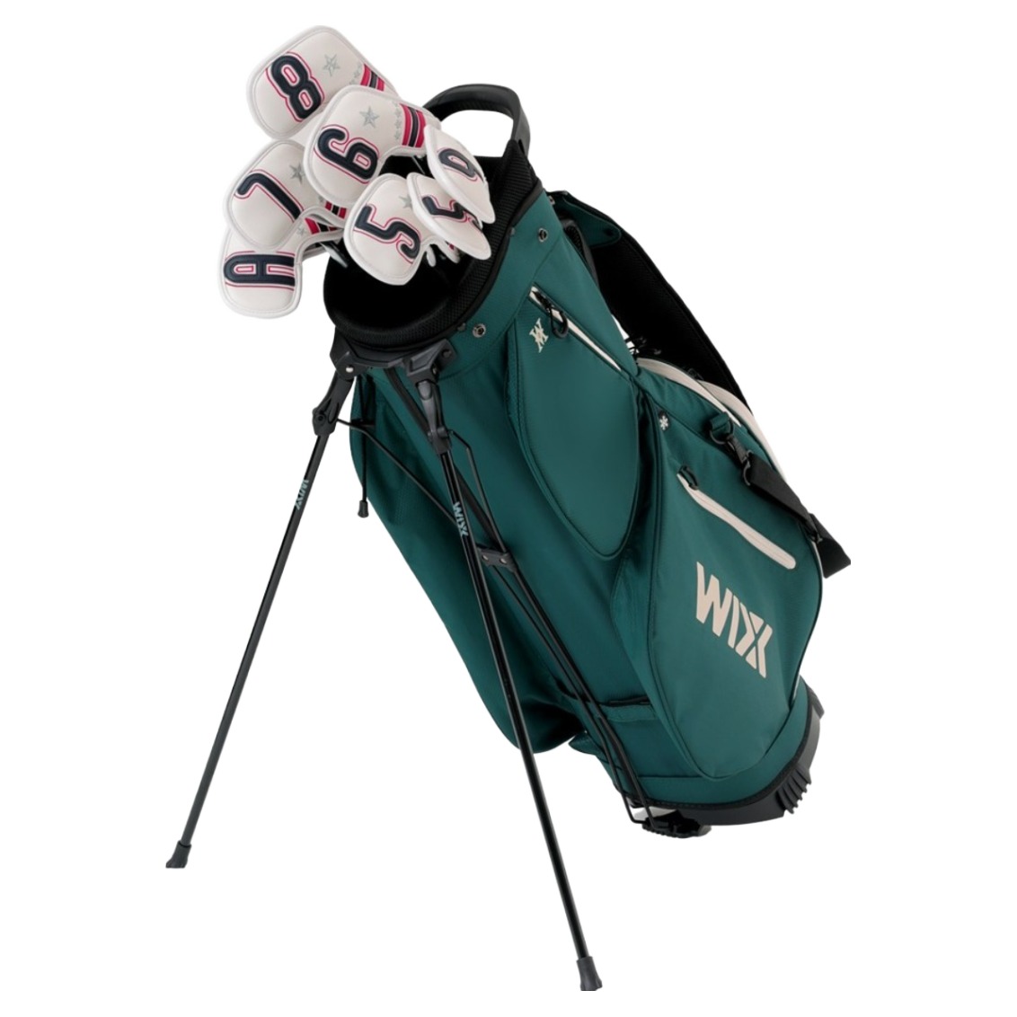 WIXX 초경량 투어라이트 실용성 경량 골프 스탠드백 2.9kg, 그린, 현재가 270,000원