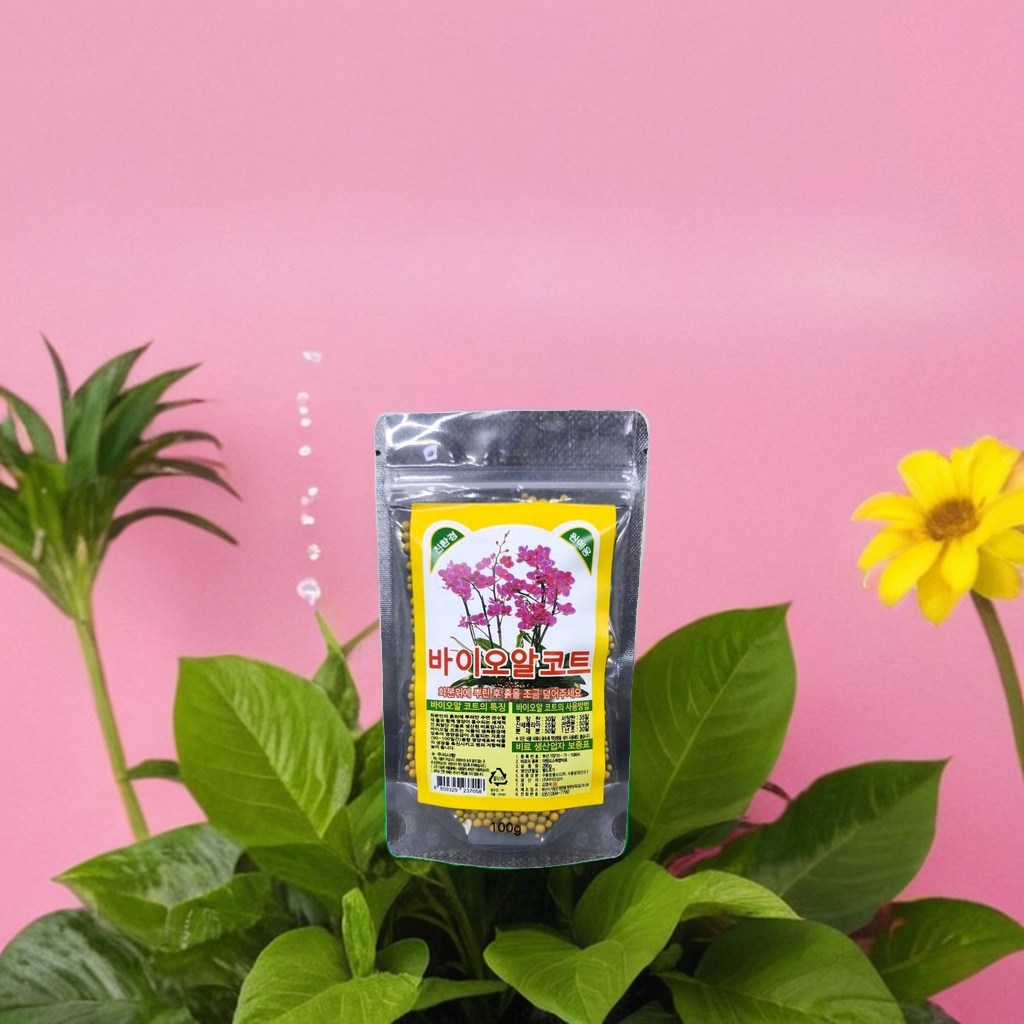 윤컴퍼니 바이오알코트 모든식물용 완효성비료 노란 알갱이 비료 식물종합영양제, 20개, 100g 26,000원