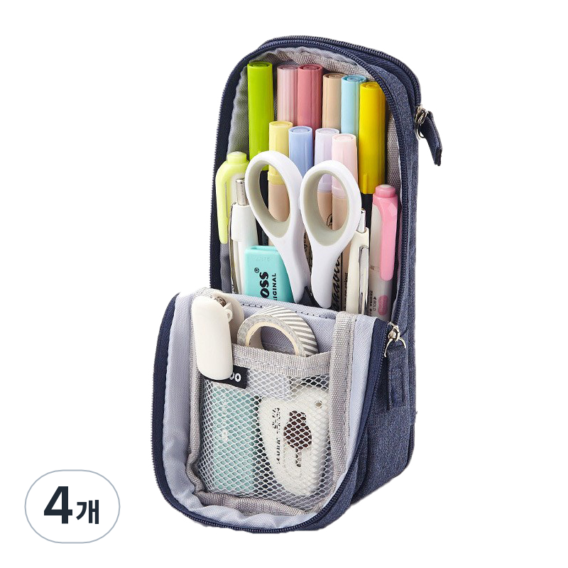 안구 투지퍼 봉제 파우치형 필통 대형 39,500원